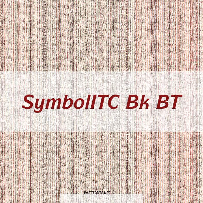 SymbolITC Bk BT example